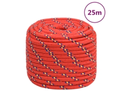 Cuerda De Barco Polipropileno Rojo 18 Mm 25 M