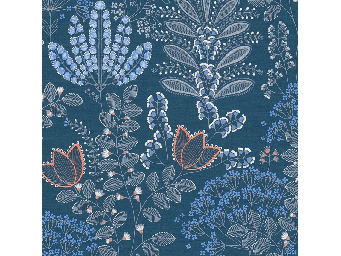 Papel pintado Profhome 393494-gu con flores mate ligeramente texturizadas 5,33 m²