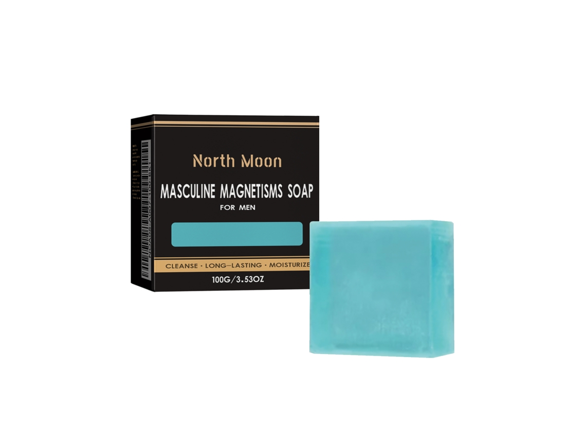 Jabón de alto rendimiento para hombres con fragancia masculina.