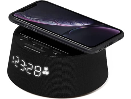 Radio Despertador PHILIPS TAPR702/12 (Negro - Bluetooth - Alarma Doble - Cargador Inalámbrico)