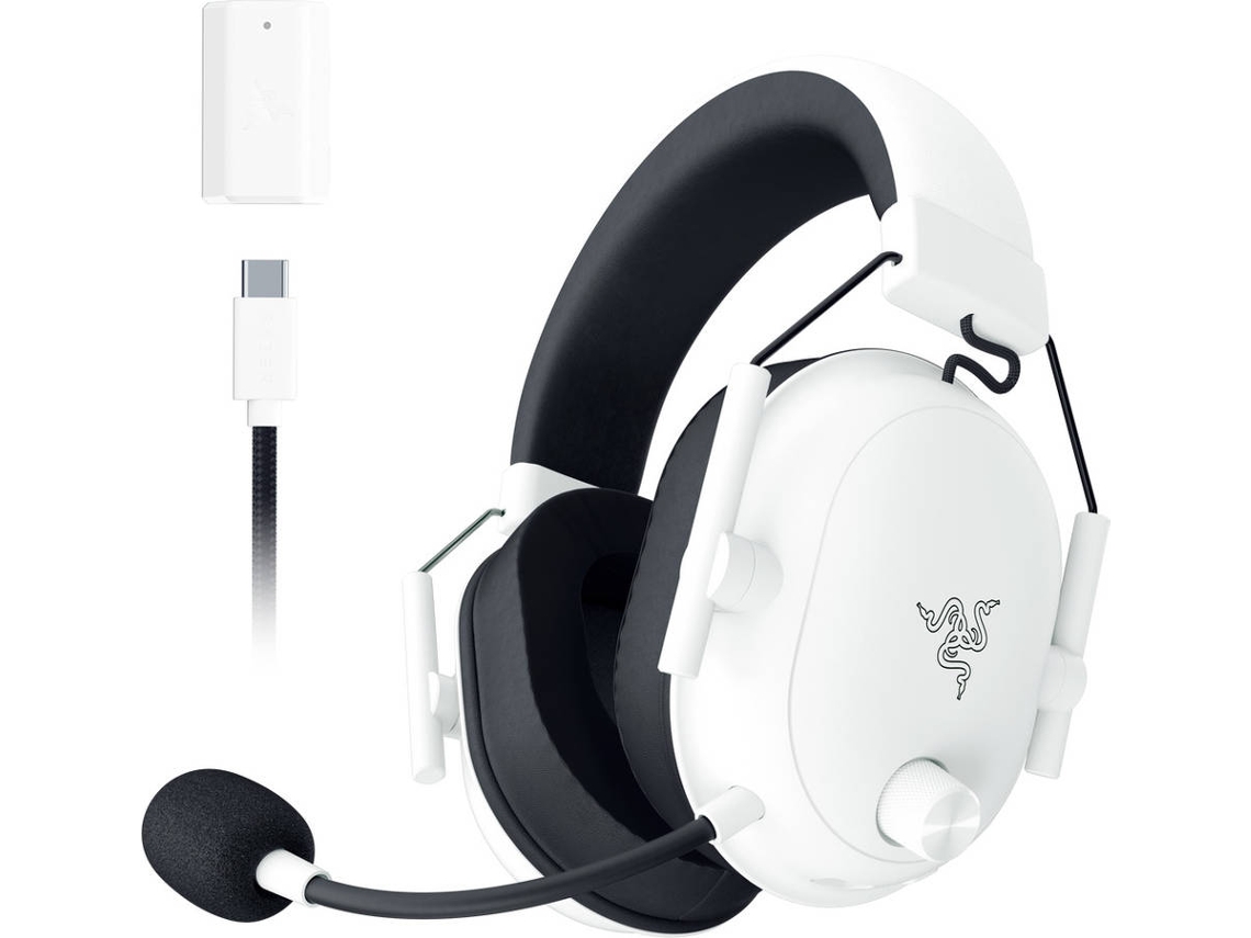 Auscultadores Gaming RAZER BLACKSHARK V2 HS (Over Ear - Microfone - Multiplataforma - Branco)