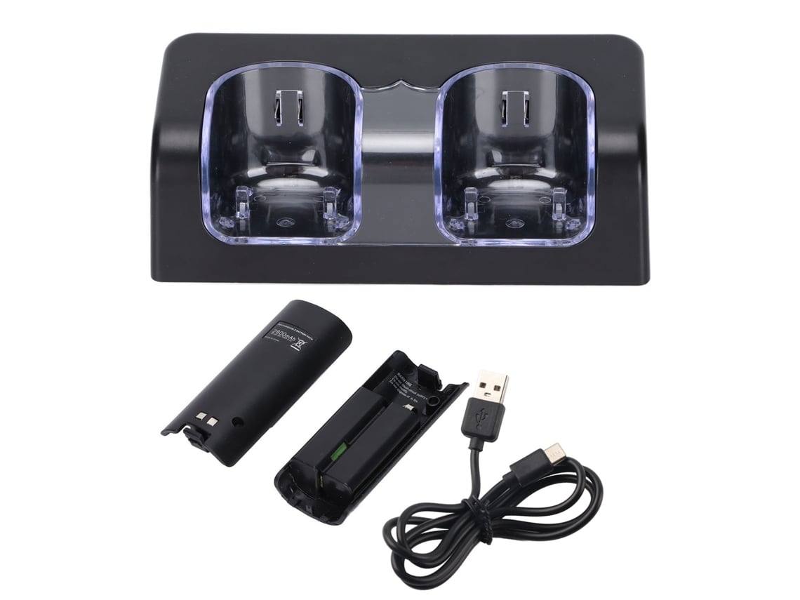 Cargador De Batería Para Control Remoto Con Cable De Alimentación, Base De Carga Dual Portátil Y Estable Para Batería