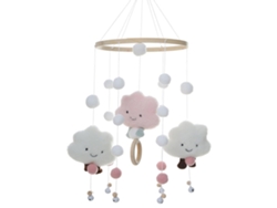 Móvil De Campanillas De Viento Para Cuna, Colgante, Con Forma De Nube, De Fieltro Seguro, 50 Cm.
