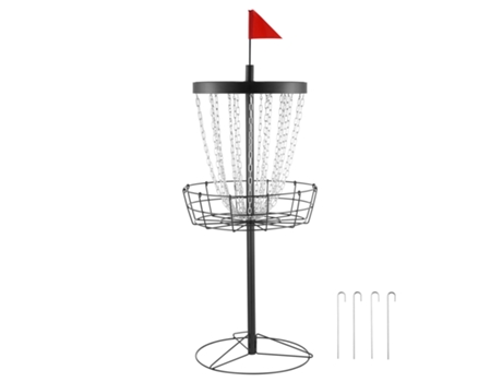 VEVOR-cesta de Golf de disco de 24 cadenas, receptor de Golf de disco portátil, práctica de agujero negro