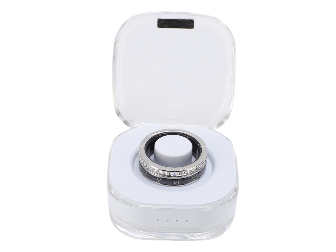Anillo Inteligente Rastreador De Fitness Con Podómetro Bluetooth Funda De Carga Impermeable