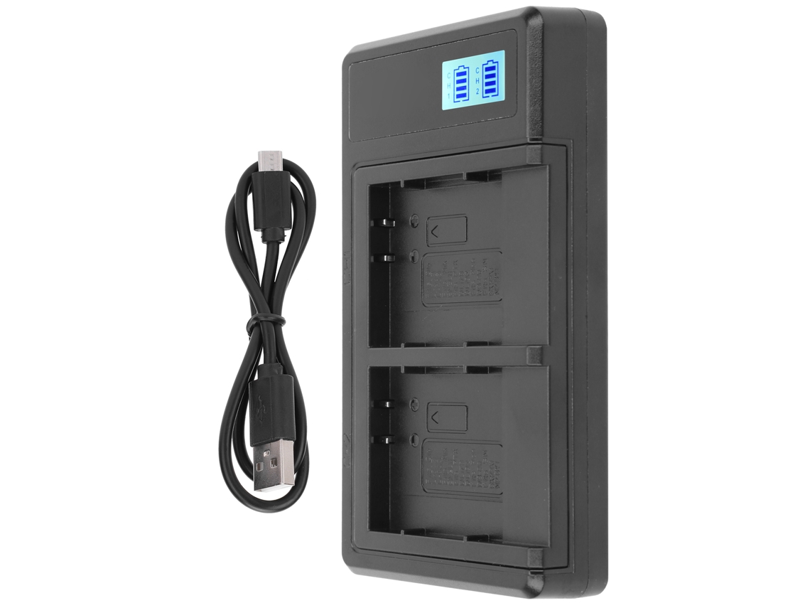 Cargador De Batería Para Cámara Li‑50b Con Pantalla Lcd, Doble Ranura, Portátil