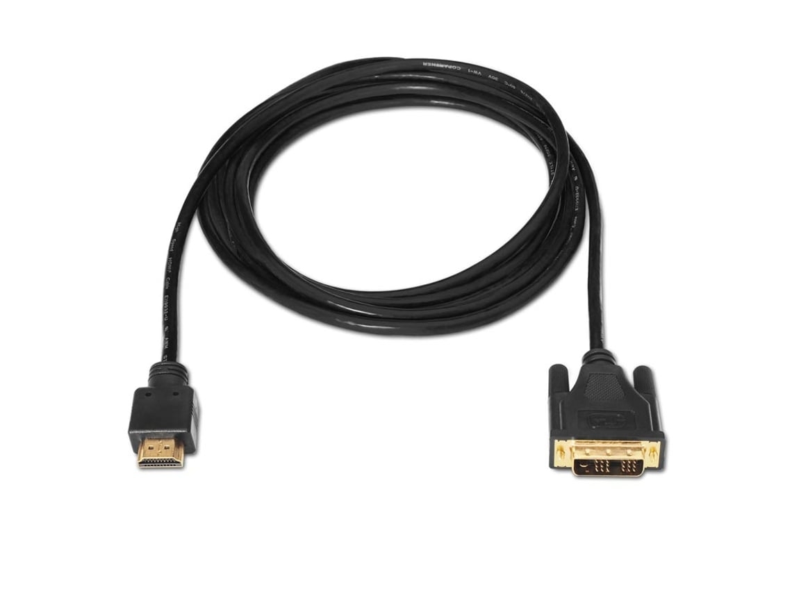Cabo Adaptador Nano Hdmi - Dvi De 3 M Para Hdmi Preto*