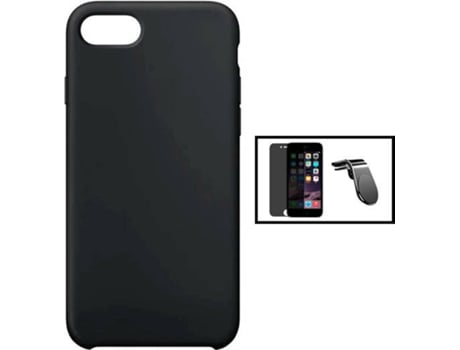Kit Carcasa + Protector de Pantalla 5D Anti-Spy iPhone SE 2022 PHONECARE Negro