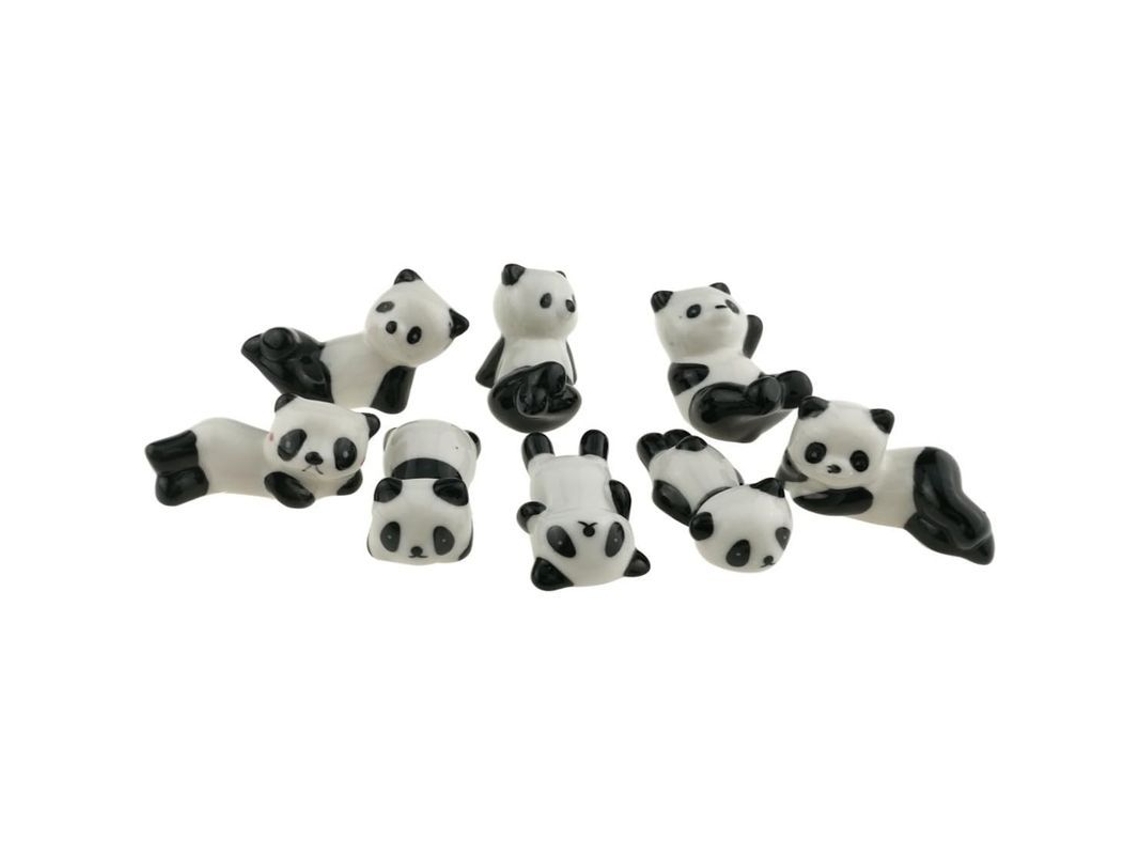 2026-8 Portavasos De Cerámica Blanco Y Negro En Forma De Panda Para Decoración Hogar Y Uso Cotidiano