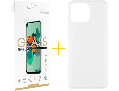 Kit Funda + Protector de Pantalla Apple iPhone 13 Pro SKYHE Liso 5 Transparente