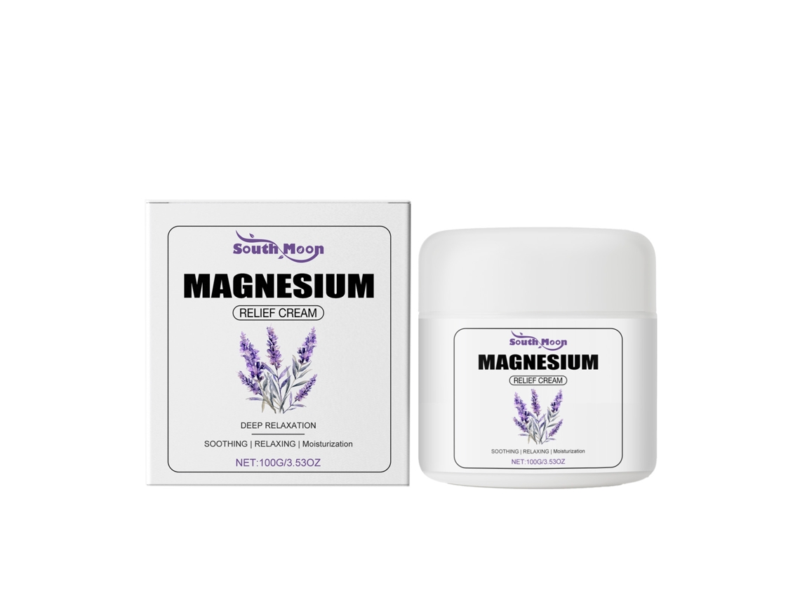 Crema calmante de magnesio con lavanda