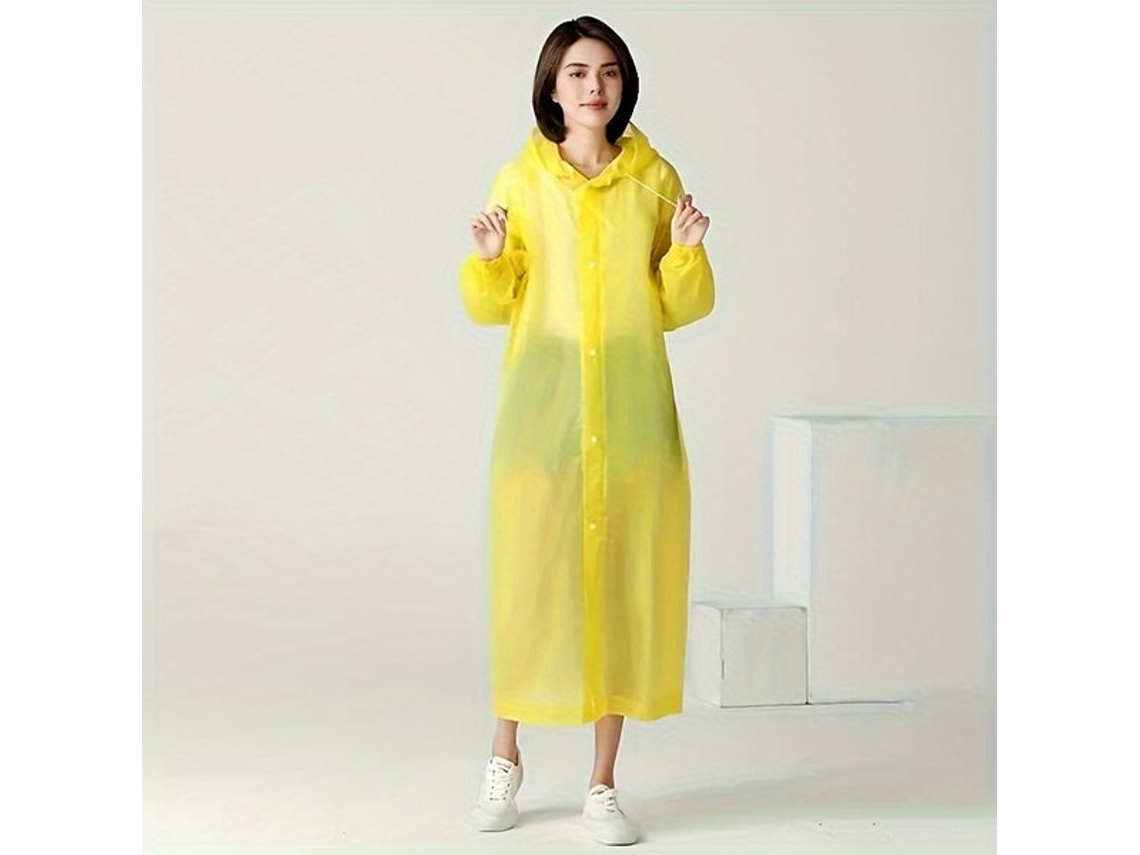 Chubasquero unisex con capucha, ropa informal ligera e impermeable. Slowmoose