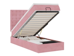 Cama otomana VIDAXL de terciopelo rosa (90 x 190 cm)