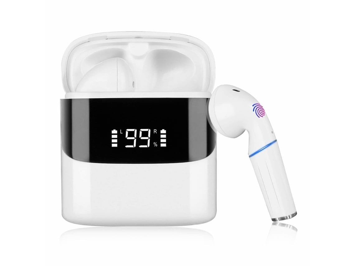 Auriculares YEMAESRE Inalámbricos Control Táctil Luces Rgb YEMAESRE Bluetooth Blanco