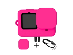Funda para Go Pro Hero 9 Negra Silicona Líquida Rosa CHRUI