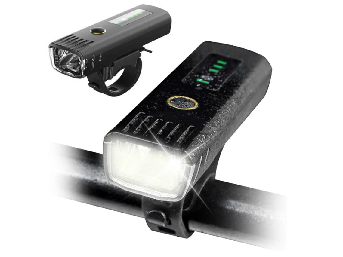Faro de ciclismo impermeable YIZHOOD de 4 modos, 250 lúmenes DES596 (negro)