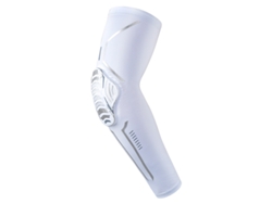 Coderas deportivas elásticas con forma de panal, anticolisión y antipresión, para ejercicio físico. Mdug (blanco, 1 unidad, XL)