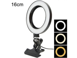 Rebe-luz Anular Con Clip Para Monitor, 3 Modos De Color Ajustable 2700k-6500k, Usb, Para Trabajo Remoto, Streaming, Maquillaje