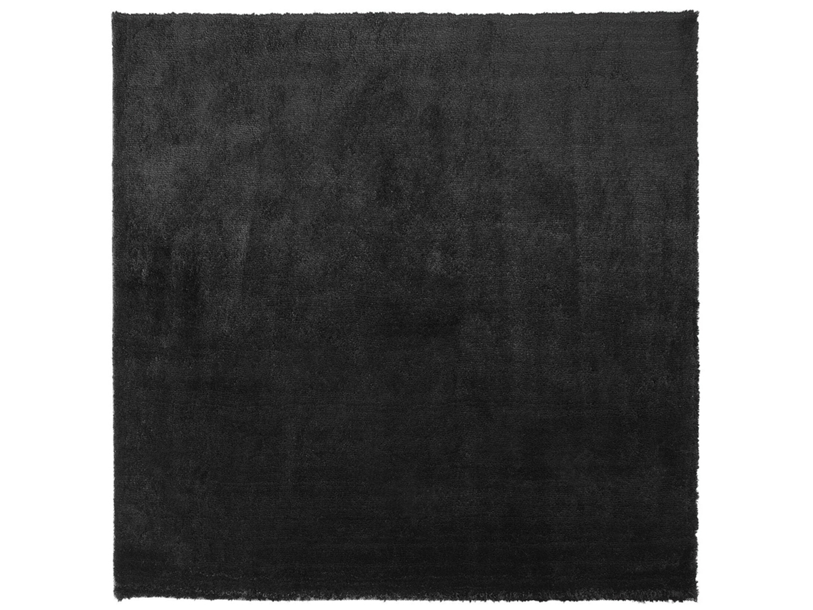 Alfombra BELIANI Evren de Poliéster Negro 200x200