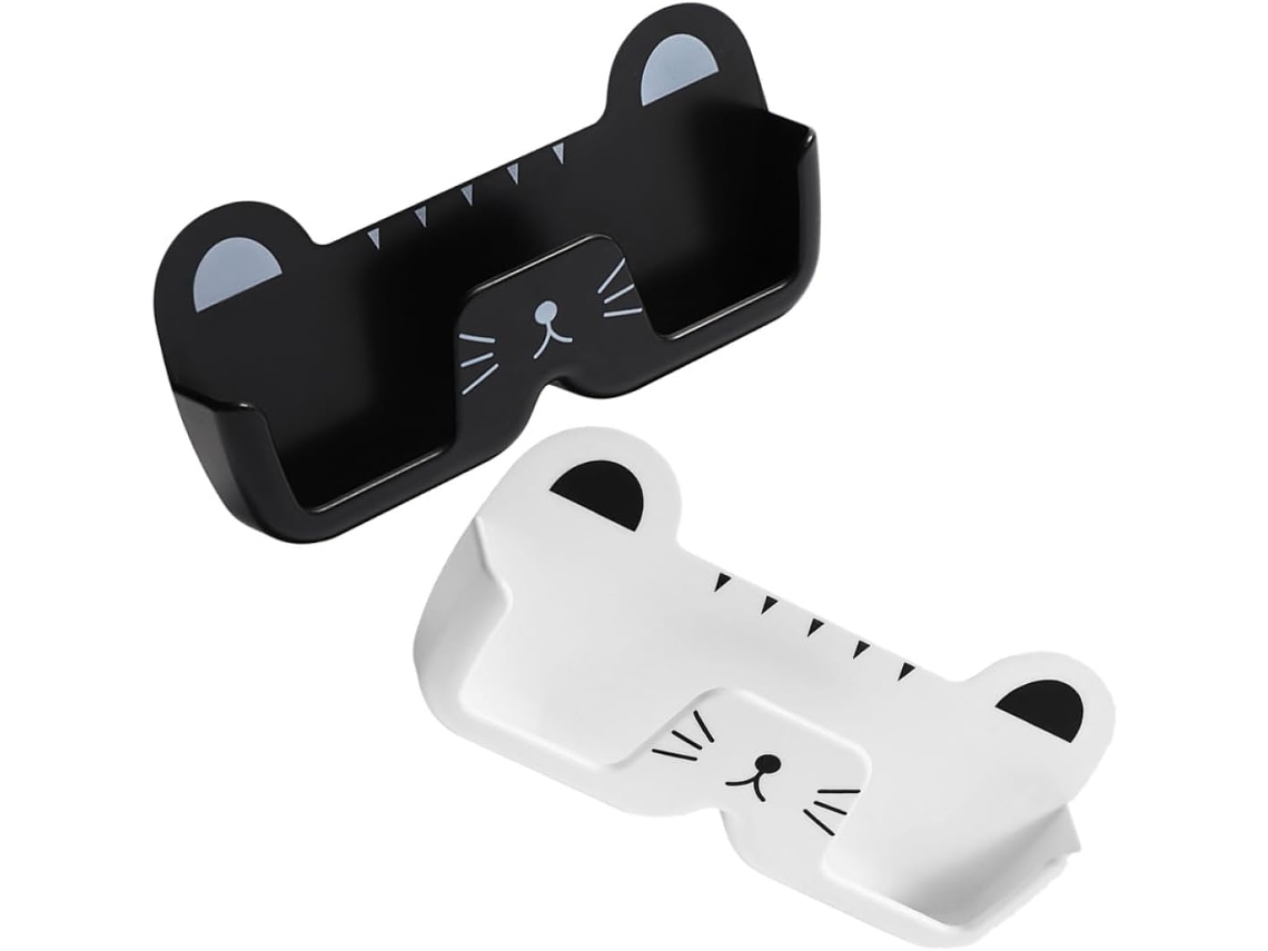 Almacenamiento Gafas Abs 2 Piezas Montaje Pared Organizador Práctico Prueba Golpes Armario Caja Sol