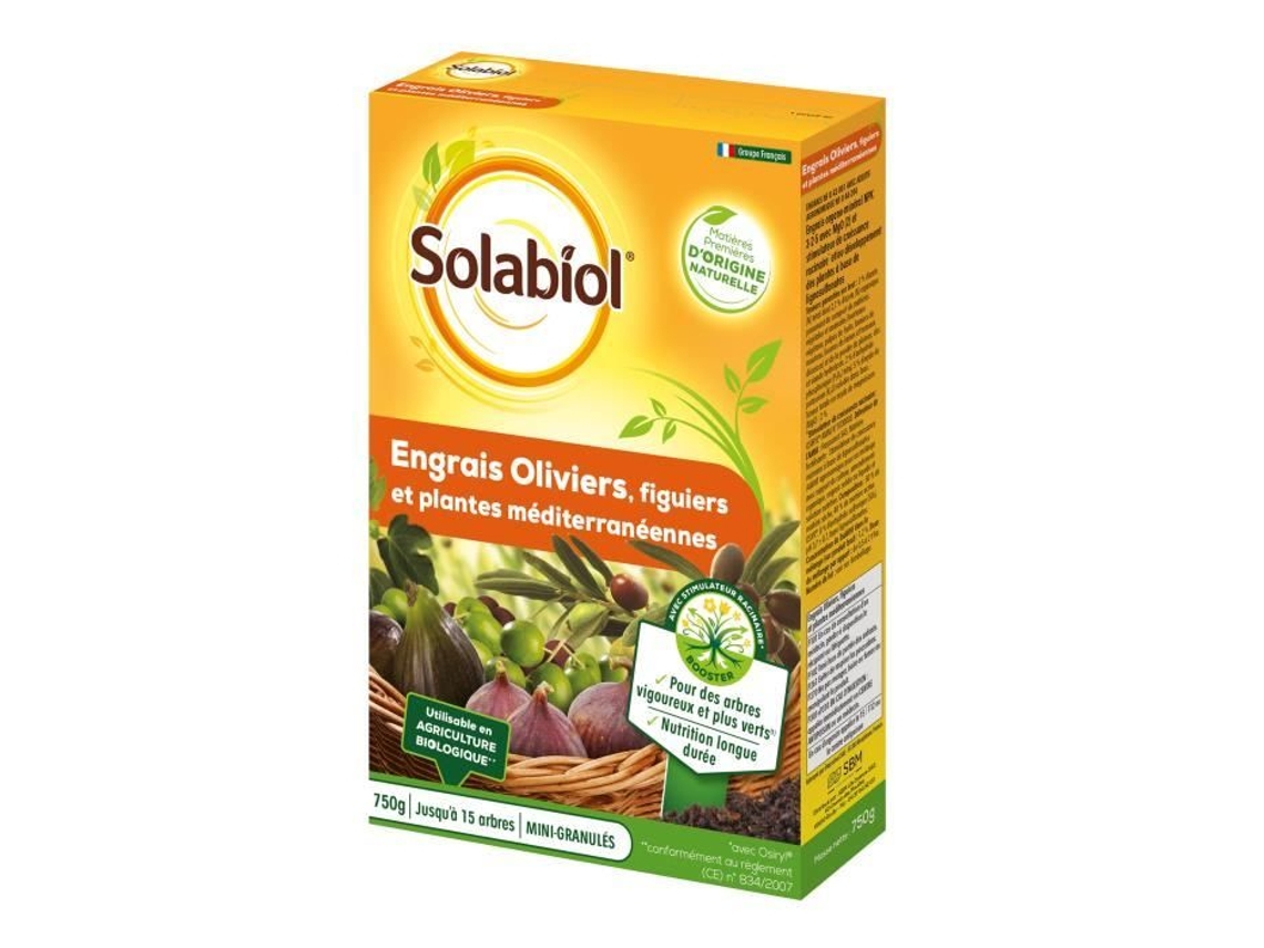 SOLABIOL - Adubo de Azeitona e Figo - Caixa 750 g - UAB