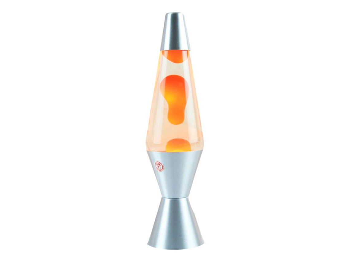 Lámpara de lava estilo retro Mood Night, 36 cm, color plateado Liqslowmoose