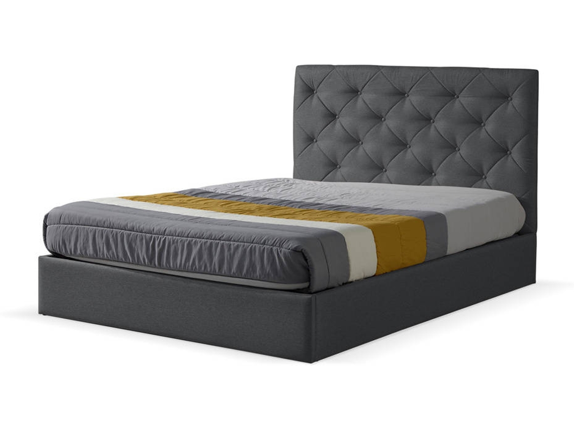 Cama de Matrimonio BAZAR MONDIALE Valencia (Madera - 148x200x120 cm)