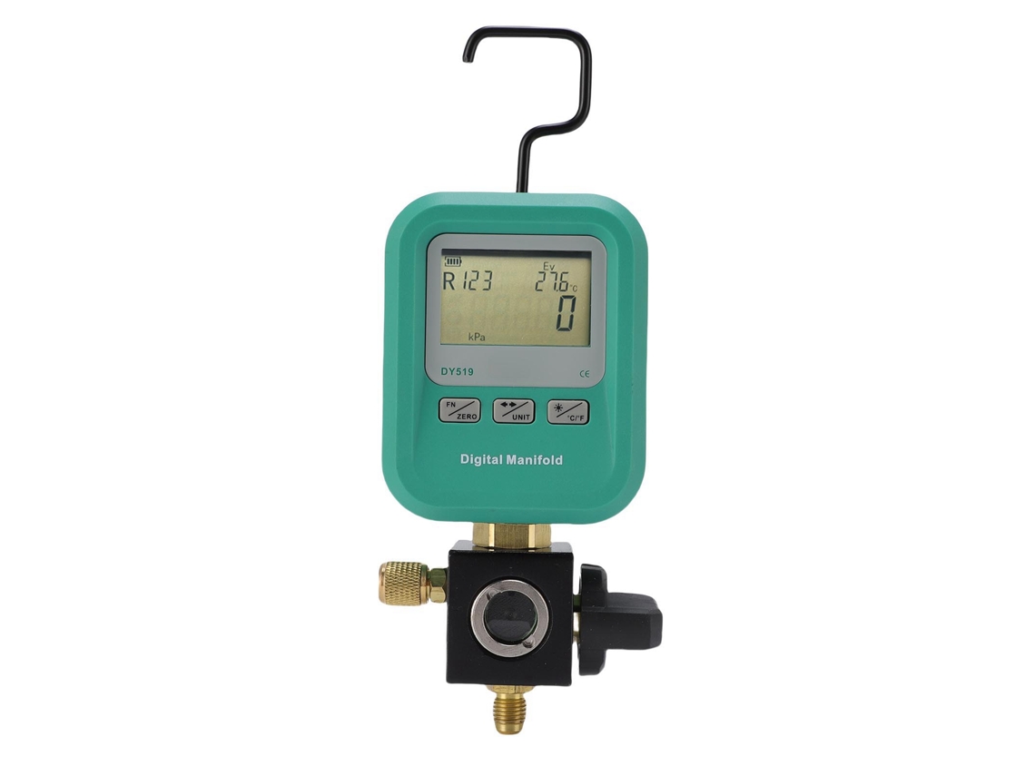 Manómetro Digital Con Entrada De 1/4 De Pulgada Para Mantenimiento De Presión De Aire Acondicionado Y Refrigeración.