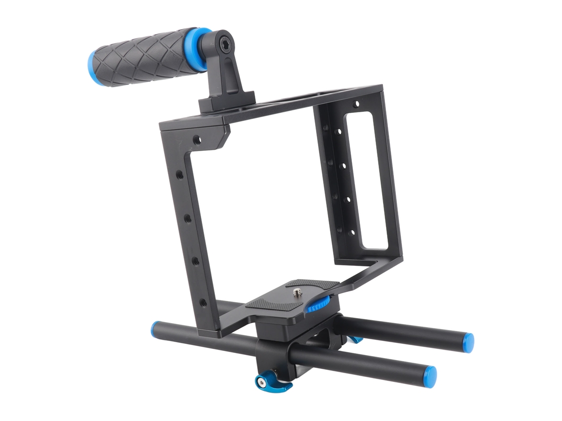 Jaula Universal C1 Para Cámaras A7c, Zv, E1, R50, R10, R7 Y R6 Con Asa Superior Y Accesorios.