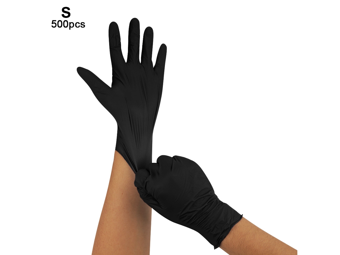 500 Guantes De Nitrilo Descartables Sin Polvo Para Exámenes Médicos E Industriales