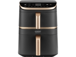 Freidora sin Aceite Air Fryer COSORI Turbo Tower Pro Smart, Revestimiento cerámico, Wifi (10,8 L - Negro)