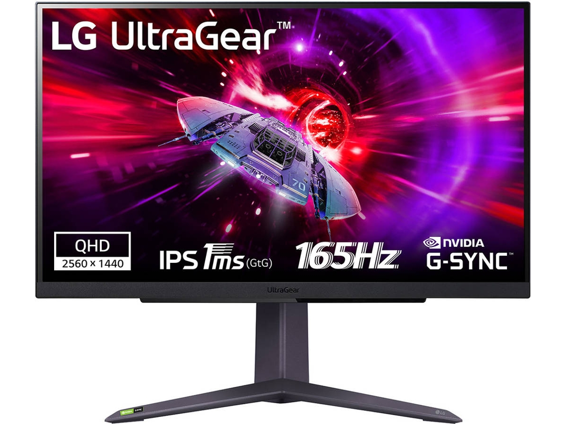 Monitor LG Ultragear 27Gr75Q-B (27” - QHD - 165 Hz - IPS - Negro)