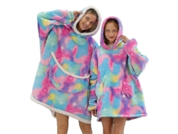 2026-manta Sherpa De Invierno Sudadera Con Capucha Fleece Suave Para Familia Ropa De Hogar Avocado