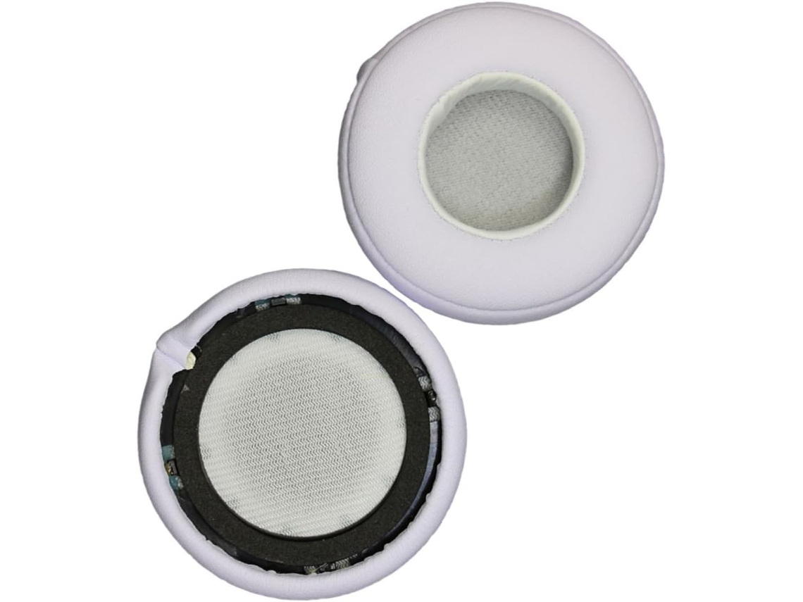 Almohadillas De Repuesto Para Auriculares Blancos - Piel Proteínica Cómoda Y Duradera