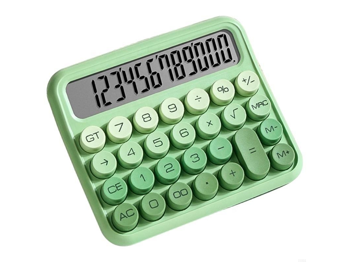 Calculadora de dopamina con gran estética, para estudiantes de primaria, matemáticas divertidas, degradado verde. Sfushos
