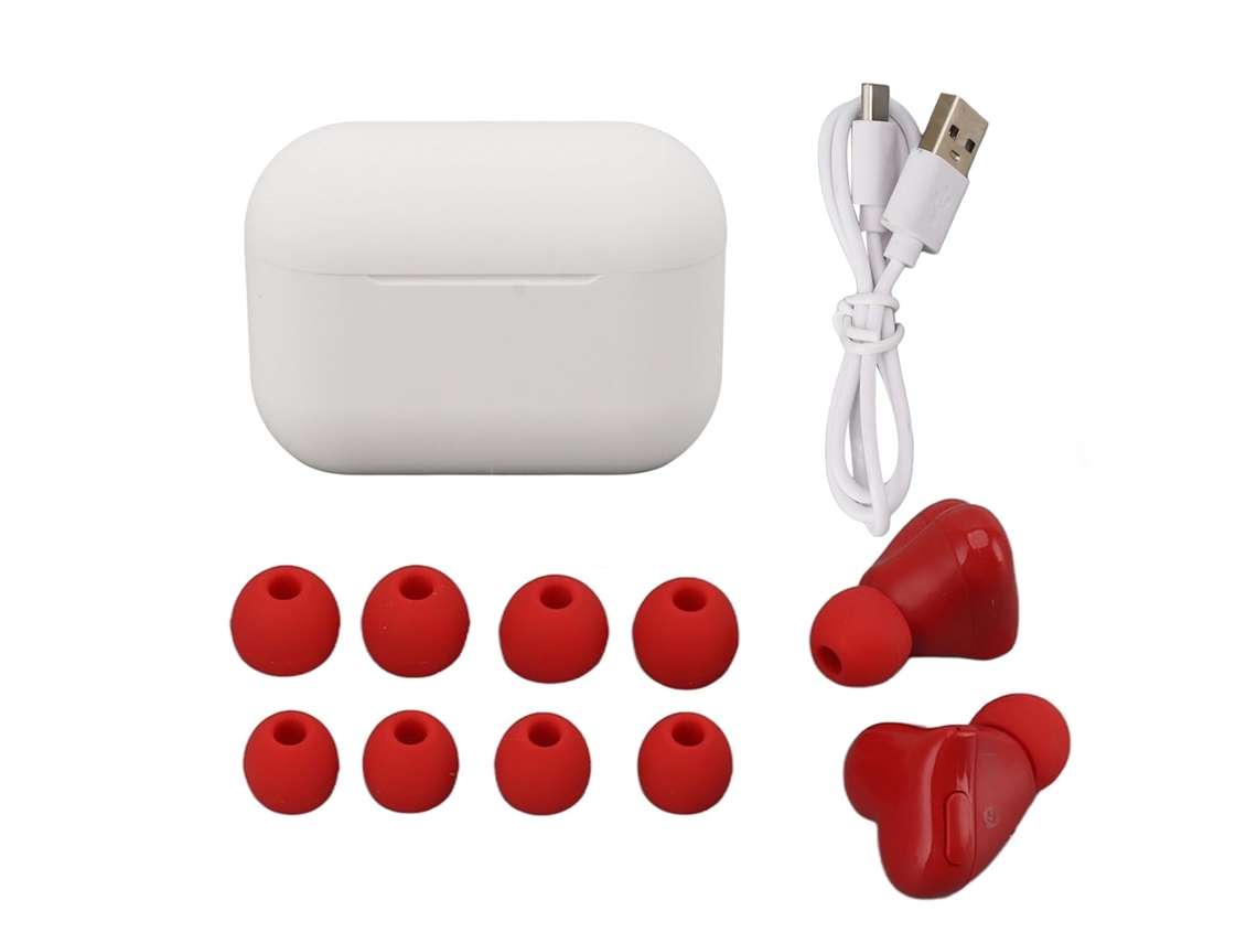 Preciosos Auriculares Inalámbricos Con Forma De Corazón, Elegantes Y Con Una Calidad De Sonido Pura.