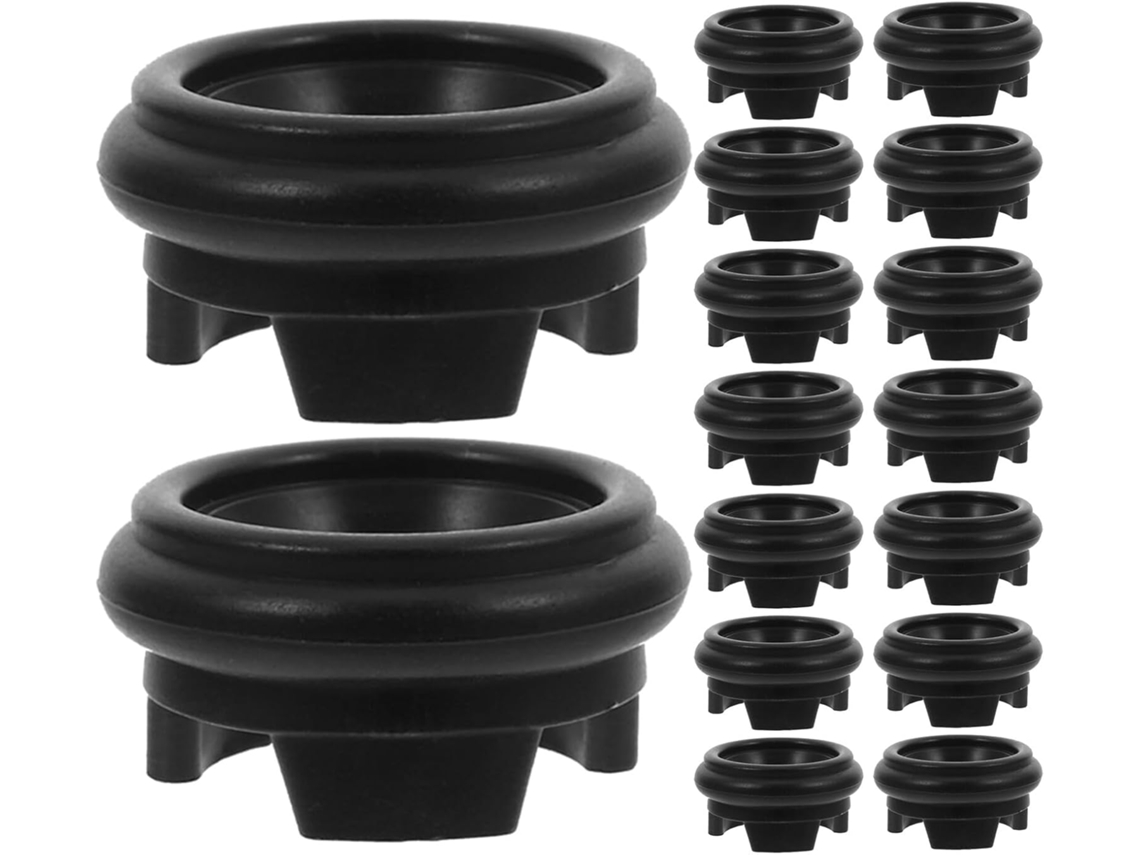 16 Soportes Esféricos Plástico Negro 2 5 Antideslizantes Minerales Piedras Cristal Huevos Bases Decorativas