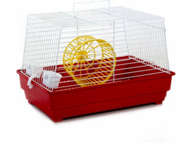 Jaula para Hamsters ORNIEX (Rojo - 38x25x25cm - Plástico)