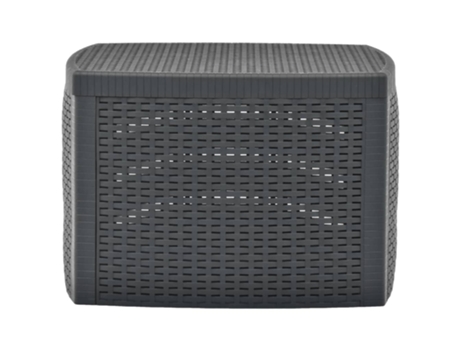 MAISON EXCLUSIVE - Mesa auxiliar de plástico gris antracita 54x54x36,5 cm
