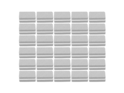 30 Mini Bloques Portátiles Profesionales Para Limar Uñas, Herramienta De Manicura, Color Gris.
