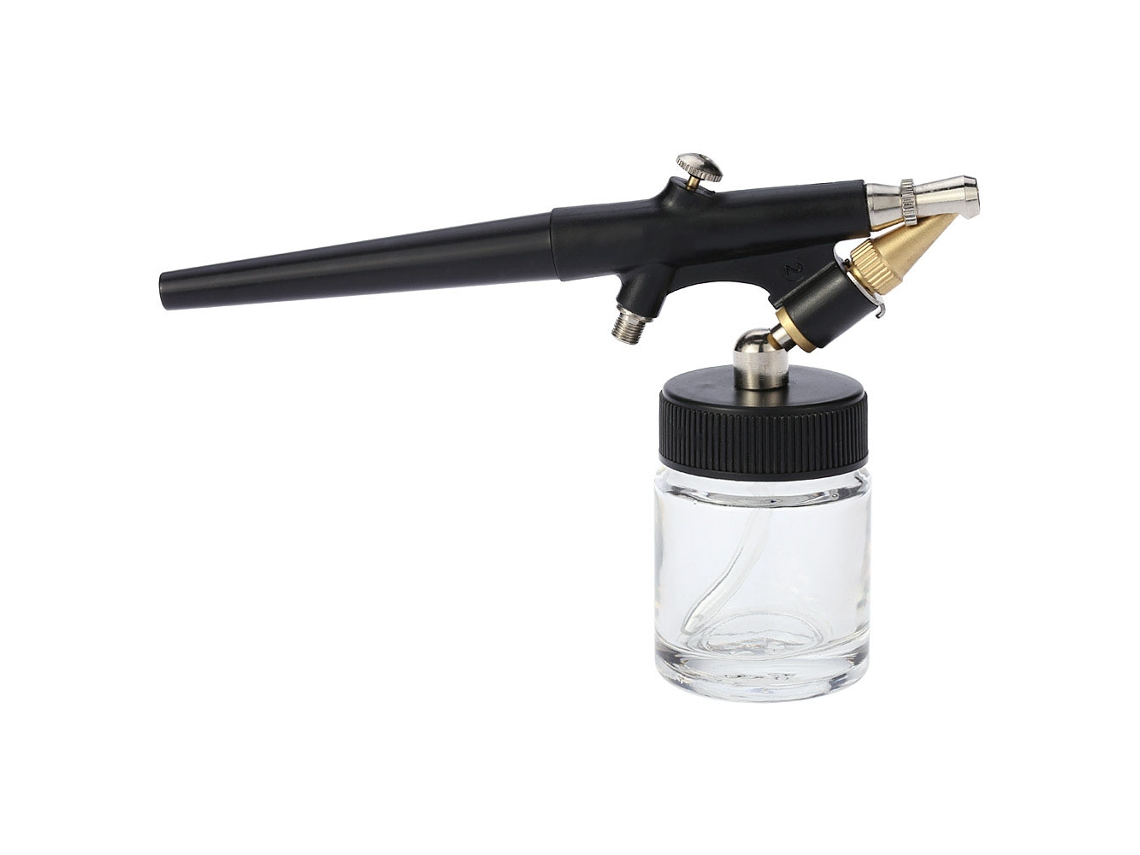 Kit De Aerógrafo De Alta Atomización De 0,8 Mm Con Sifón Para Maquillaje, Pintura Y Tatuajes.