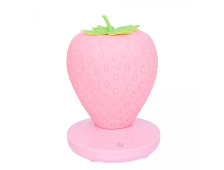 Lámpara de mesa creativa estilo fresa USB recargable Interruptor táctil Luz nocturna LED regulable Lámpara de noche para niños LÁMPARA DE ENTREGA L...