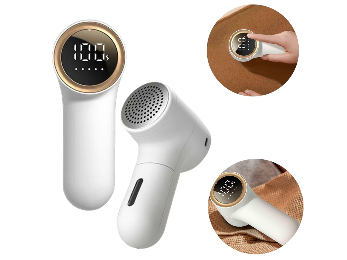 Quitapelusas de tela Rosewell 2025 con pantalla LED, recargable por USB.