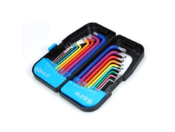 Juego De 18 Llaves Allen Torx Largas En Forma De L, De Acero Cromo-vanadio, Con Estuche.