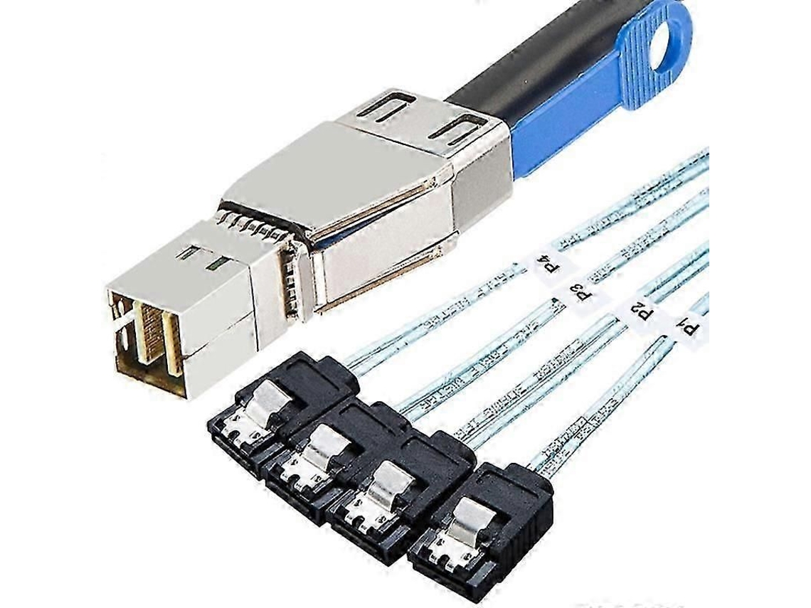 Cable Para Disco Duro Mini Sas Hd Sff-8644 A 4 Puertos Sata De 7 Pines Y 12 Gbps Para Servidor De Alta Velocidad