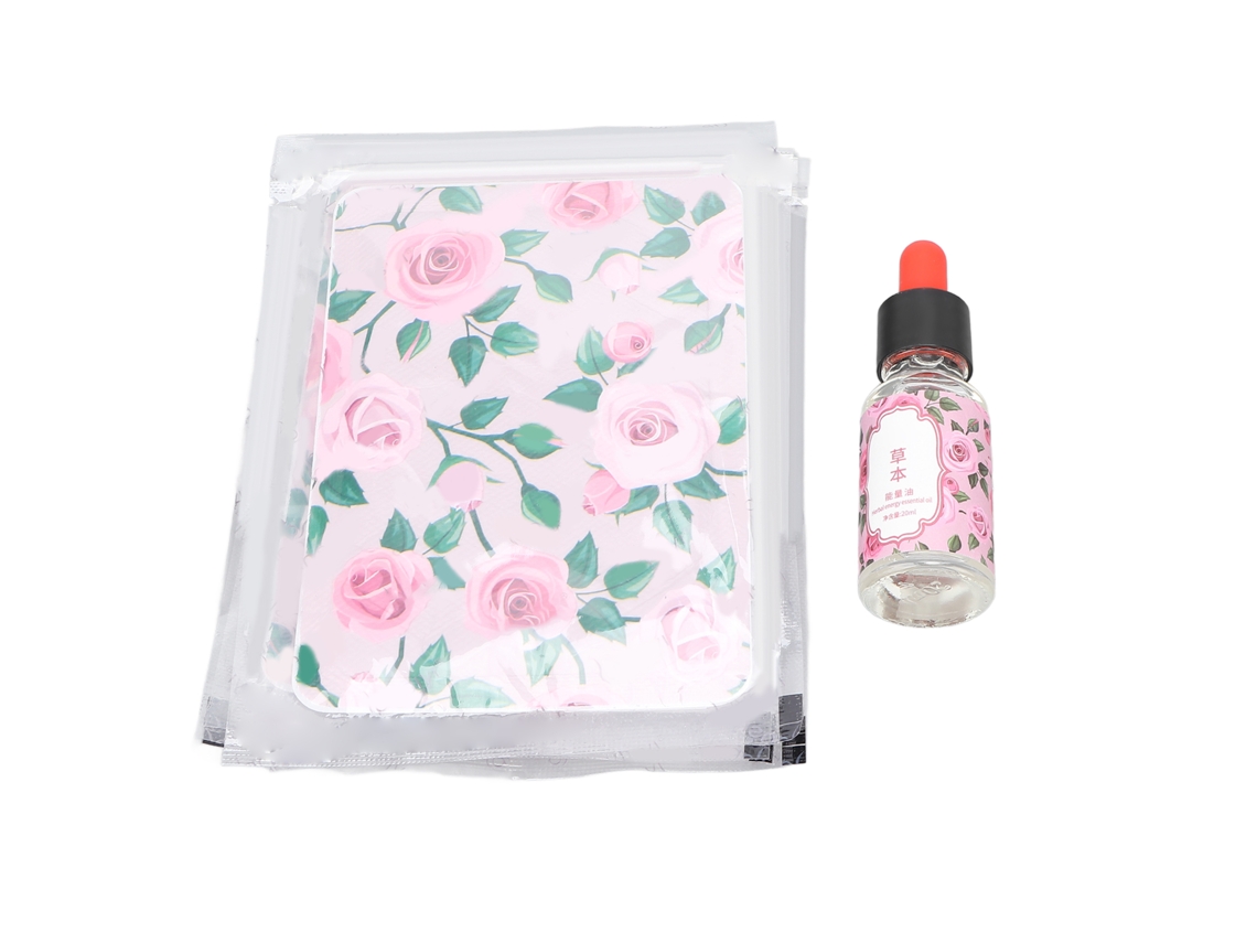Parche menstrual autocalmante con aceite esencial para aliviar el dolor y calentar el útero.