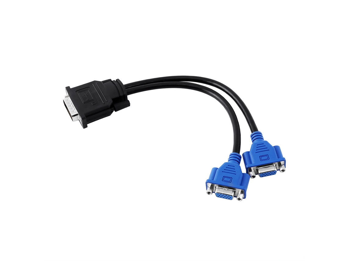 Cable Adaptador (conversión De Distribución De Señal Dms59 Pin A Doble Vga)