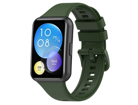 Correa de Silicona para Huawei Watch Fit 2/Fit 2 Active/Classic/Elegant - verde intenso
