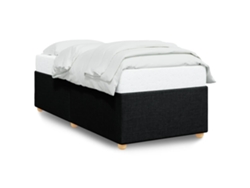 Maison Exclusive - Estructura De Cama Individual Sin Colchón, Color Negro