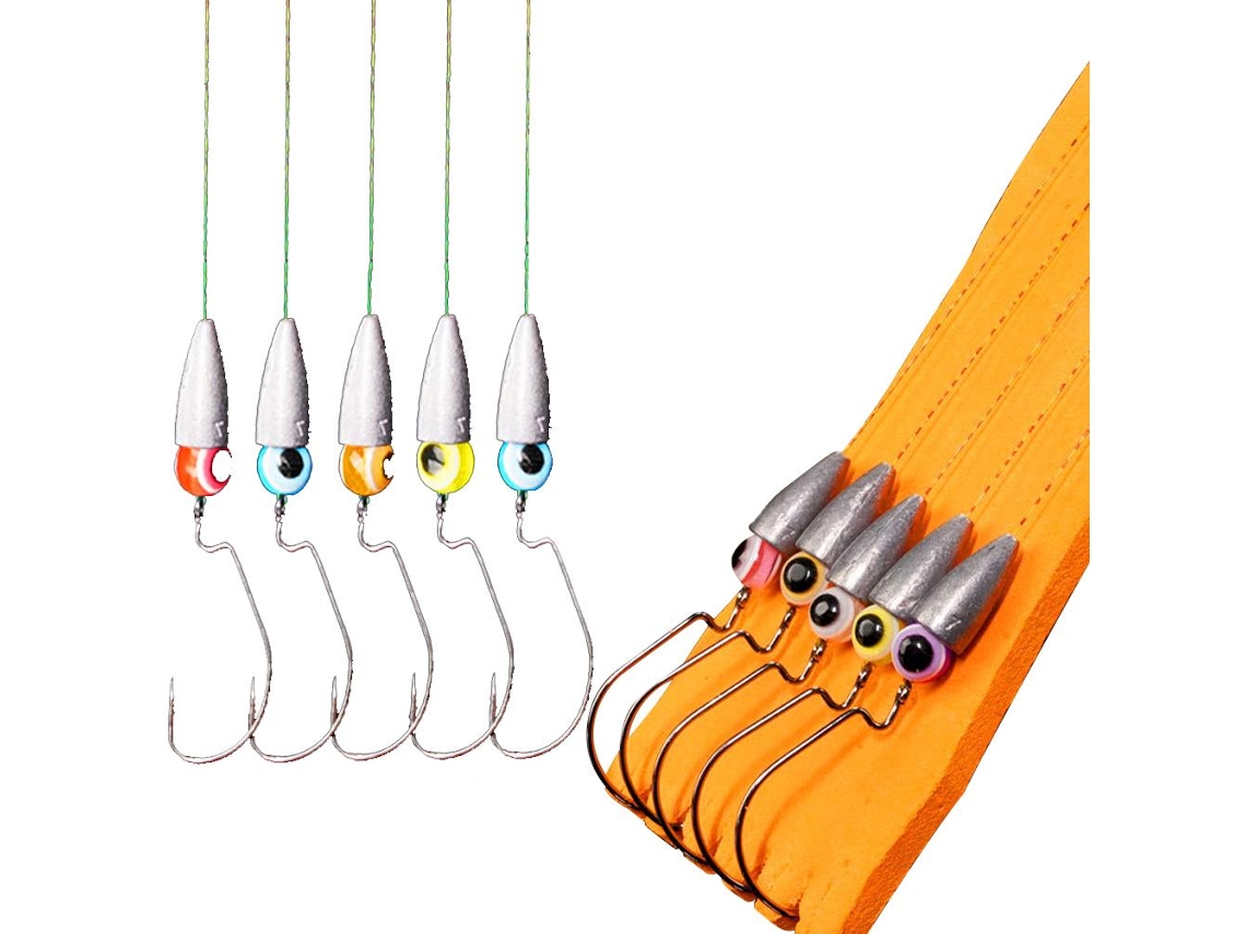 2026rebe-rig Texas Para Pesca De Bass Con Pesos Anclas Linea Rigada Kit De Equipo De Pesca